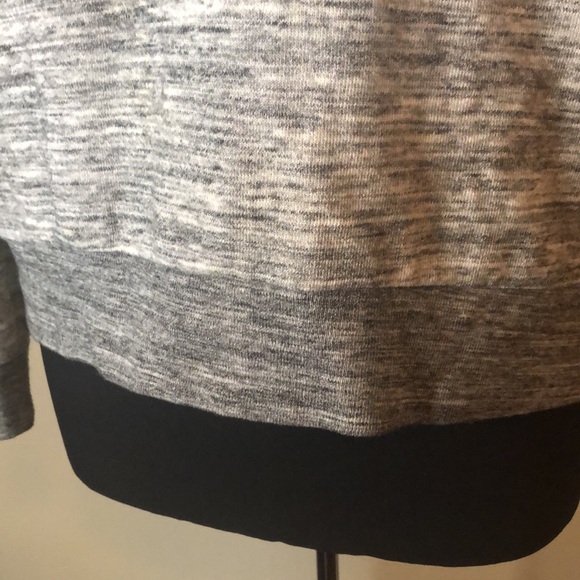 PINK  Gray Cowl Neck Sweatshirt Activewear Athletic Athleisure Loungewear - Picture 4 of 6